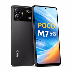 POCO M7 5G (Satin Black, 128 GB) (6 GB RAM)