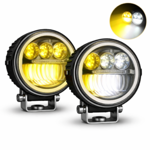 LIU HJG Yellow/White 90 Watt Fog Light Fog Lamp Car, Motorbike, Truck, Van LED (12 V, 90 W) (Universal For Bike, Universal For Car, Pack of 2)