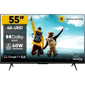 realme TechLife 139 cm (55 inch) QLED Ultra HD (4K) Smart WebOS TV 2025 Edition  (55UHDWQRALLQ)