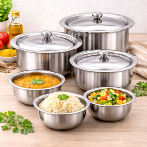 Stainless Steel Bhagona Set ,Bowl Set Steel