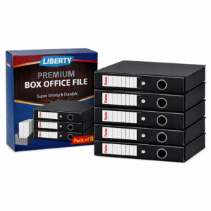 Liberty Premium Box Office File Cardboard Laminated File Size : 35 cms x 27 cms x 8 cms (Pack of 8)