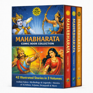 Mahabharata Comic Book Collection – 42 Illustrated Stories in 3 Volumes.(by Anant Pai (Author)