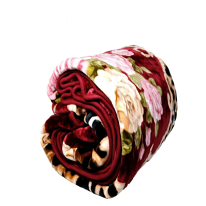 GKM Floral Double Mink Blanket for Heavy Winter