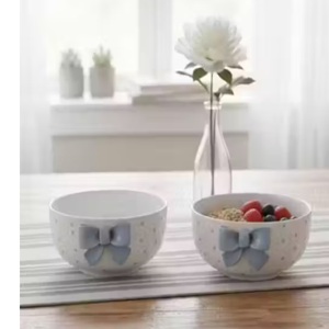 Handmaded Pack of 2 Elegant Ceramic Bowl Set Serving Bowls