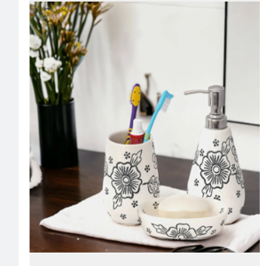 The Transit Story Hand-Painted Liquid Soap Dispenser, S...