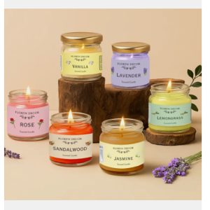 Floryn decor Jar Scented Candles Gift Set | Scented Can...