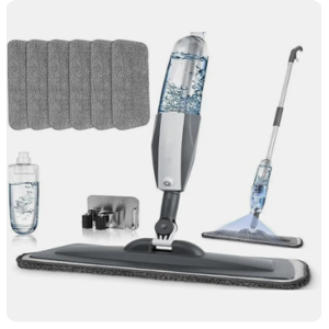 Greenvalley store Spray Mop Set with Microfiber Washabl...