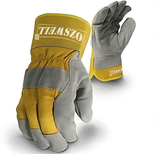 Ozswell Rigger Yellow White Gloves Heat Cut Wear Tear R...
