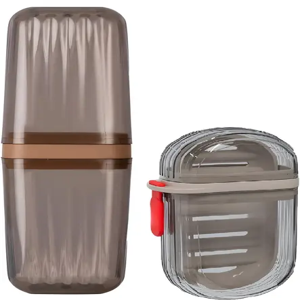 Craftbin Combo of Travel Soap Box, Soap Case and Portab...