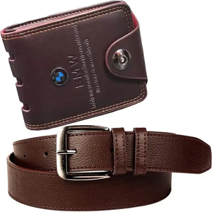 K FASHION MALL Wallet & Belt Combo