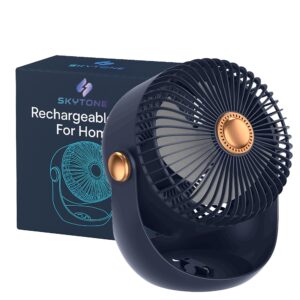 SKYTONE Rechargeable Desk Fan, Portable USB-Powered Tab