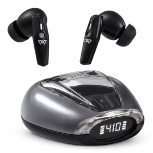 WINGS 410 Black Wireless Touch Controls Tws Headset