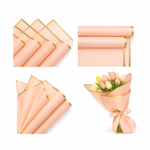 Kuwer - 20 Sheets Korean Style Waterproof Premium Bouquet Wrapping Sheet