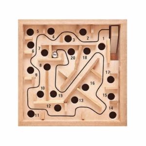 Mini Wooden Labyrinth Ball Maze Puzzle Game