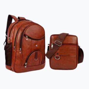 Traxle Men’s Premium Leather Backpack |