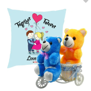 ME&YOU Cushion, Soft Toy Gift Set