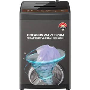 Haier 6.5 kg Powerful Oceanus Wave Drum, Smart Fuzzy Control, Balance Clean Pulsator, Custom Wash Cycl...