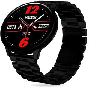 Melbon Active 2 Black Smart Watch – Fitness Tracker, He...