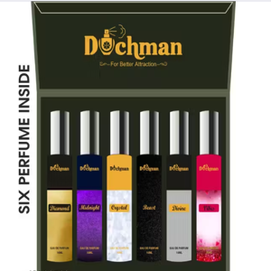 duchman WOODY FRESH PERFUME PACK OF SIX WITH COOL PERFUME 10X6ML
