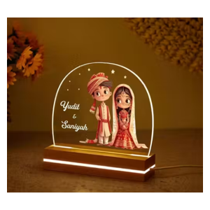 Personalized Messege LED Tabletop, Desk, Office Space, Couple Night Light Frame Lamp