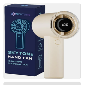 SKYTONE USB Rechargeable Mini Portable Hand Fan White M...