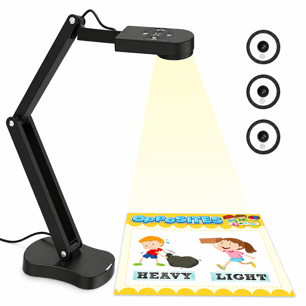 8MP USB Visualiser, Webcam, Document Camera for Teacher and Classroom for