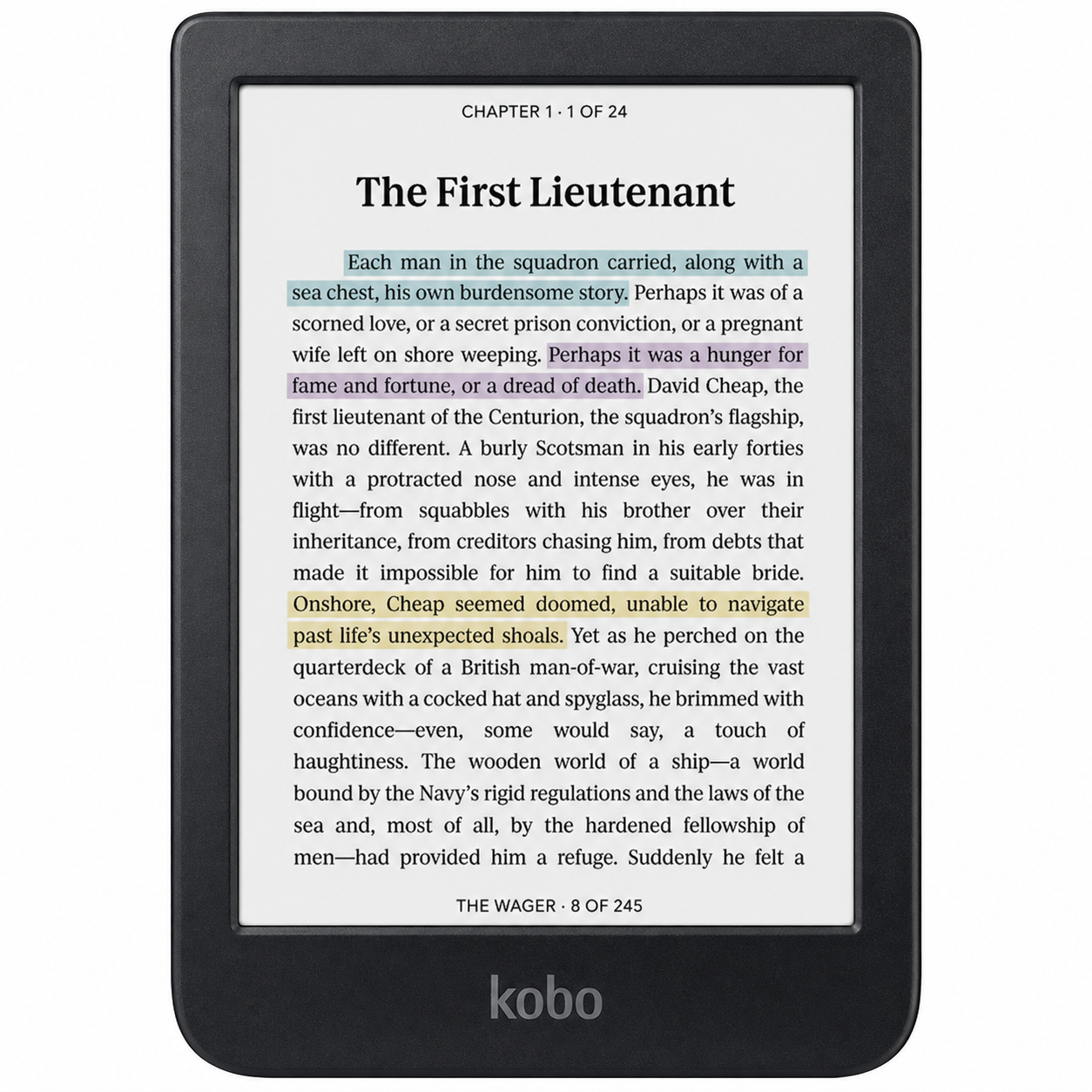 Kobo Clara Colour eReader 6 Glare-Free Colour E Ink Display Dark Mode