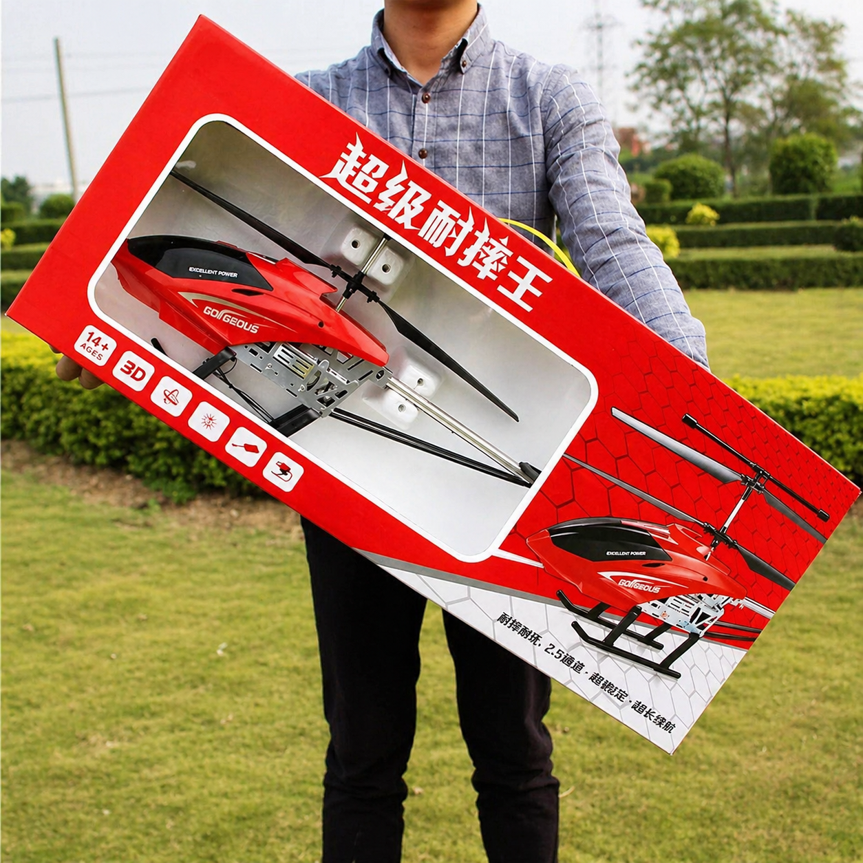 Large Fall Resistant Rc Helicopter for Adults Helicopters Remote Control Charging 3.5