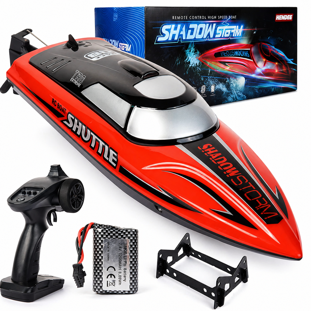 Remote Control Boat, Rc Boat For Adults And Kids, 25Kmh Speed Fast Rc Boats