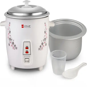 cello Iris Rice Cooker with Single Bowl | Trivet Plate .