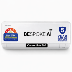 Samsung Bespoke AI 2026 Model 1.5 ton 4 Star Split Inverter with Wi-fi Energy Saving, Voice Control, P...